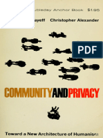 Community and Privacy - Toward A New Architecture of Humanism - Chermayeff Christopher Alexander