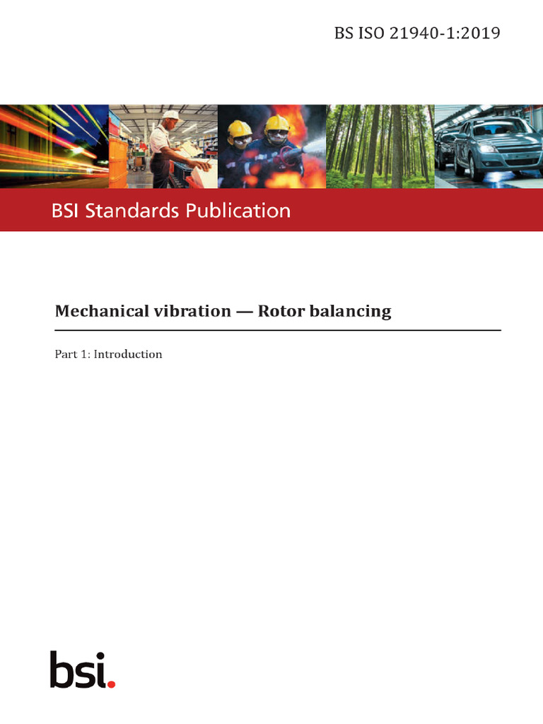 BS ISO 21940-1-2019 | PDF | Rotation Around A Fixed Axis ...