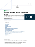 Populasi Nasional, Negara Bagian Dan Teritori, Maret 2023 - Biro Statistik Australia