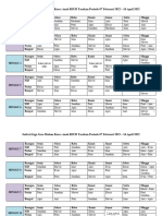 Jadwal Jaga Sore-Malam Periode 7 Februari 2022 - 16 April 2022