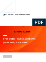 Stop Work - Quase Acidentes e Acidente