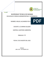 Cuadros Sinópticos de Las Fases de Auditoría Ambiental.