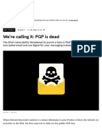 We're Calling It - PGP Is Dead by WIRED UK