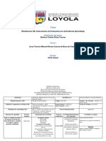 Planificacion y Instrumento de Evaluacion