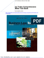 Full Download Business Law Today Comprehensive 9th Edition Miller Test Bank