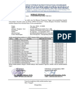 Surat Tugas: NO NIM Nama Program Studi HP