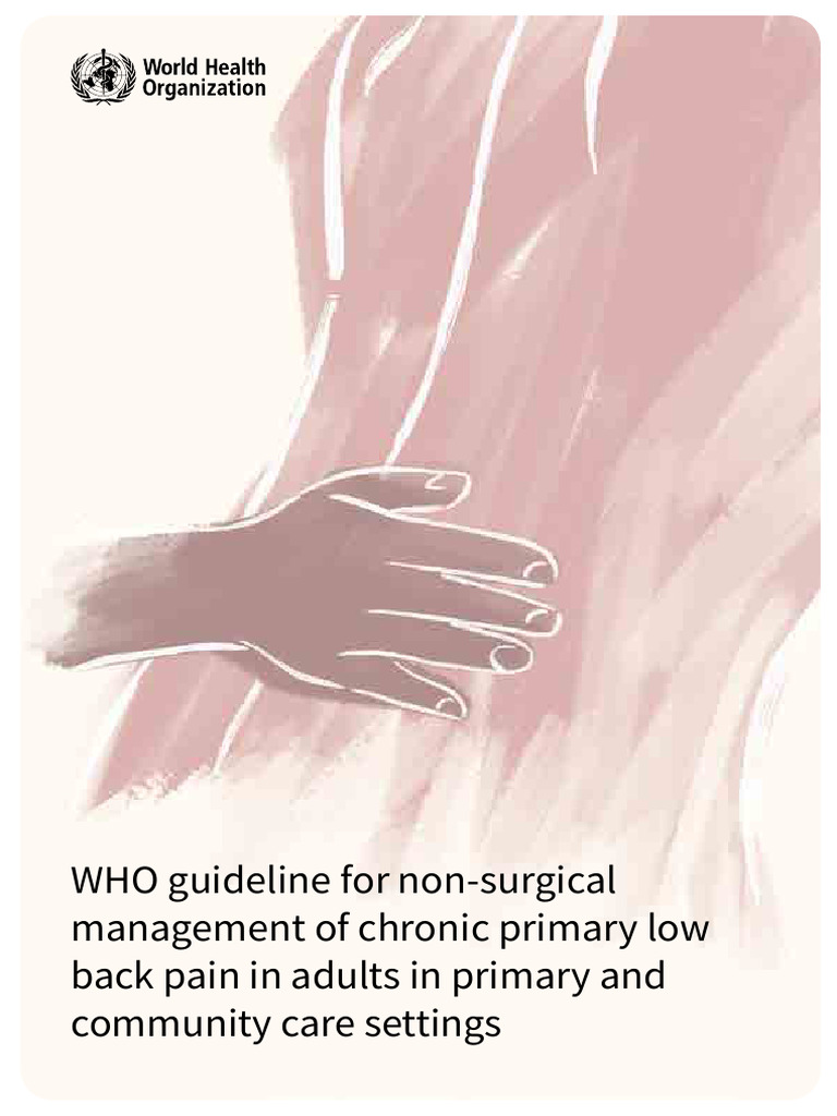 WHO Guideline For Management of Chronic Low Back Pain | PDF ...