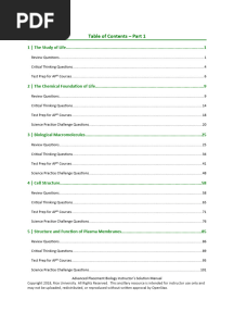 AP® Biology Instructor Solution Manual Part 1