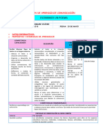 Sesión de Aprendizaje Comunicación Miercoles 10 de Mayo