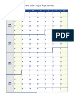 Calendario Semanal 2024