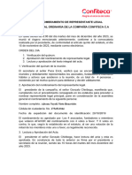 ACTA DE NOMBRAMIENTO DE REPRESENTANTE LEGAL-Alisson Ñieto