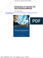 Full Download Business Mathematics in Canada 7th Edition Jerome Solutions Manual