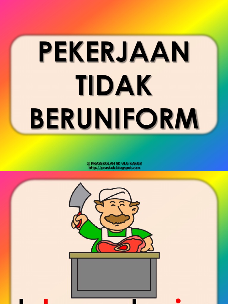 Slaid Pekerjaan Tidak Beruniform Pdf