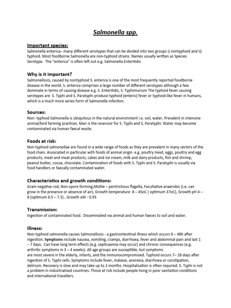 Salmonella Spp. PDF