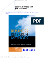 Full Download Business Research Methods 12th Edition Cooper Test Bank