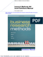 Full Download Business Research Methods 9th Edition Zikmund Solutions Manual
