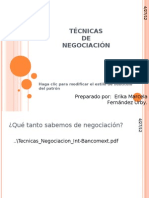 Generalidades y Fundamentos de La Negociación