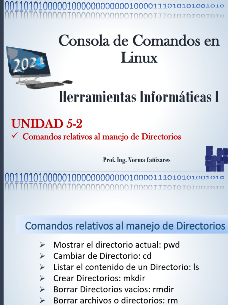 Comandos de Directorios en Linux | PDF | Archivo de computadora ...