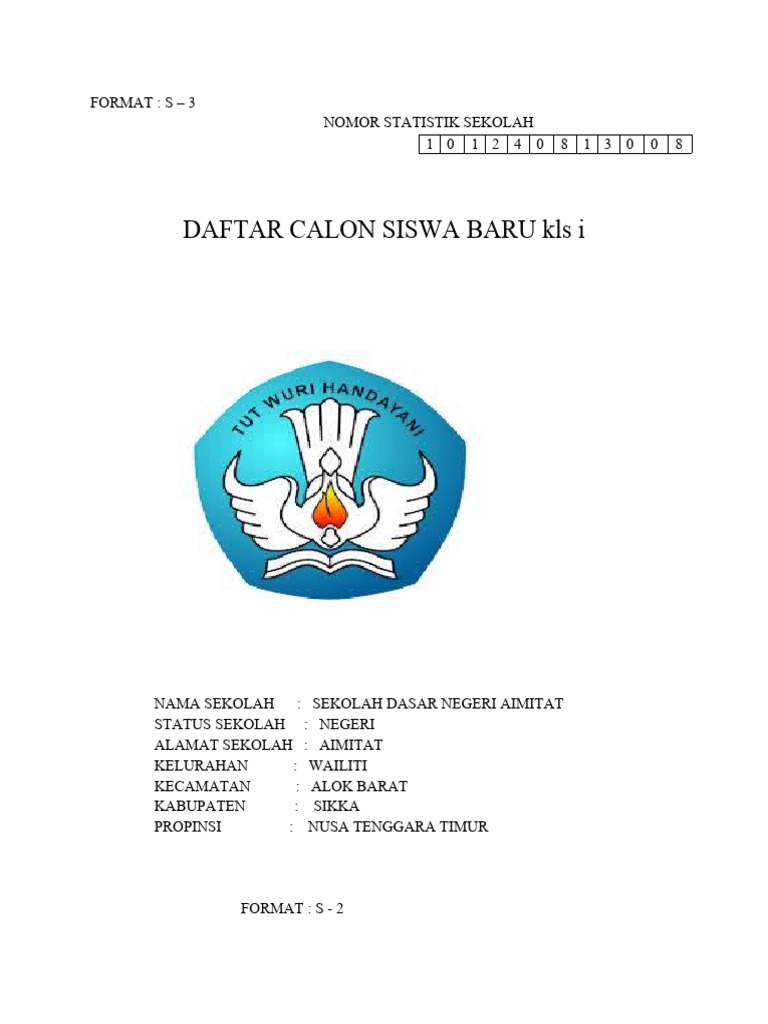 Daftar Calon Siswa Baru Kelas I SDN Aimitat | PDF