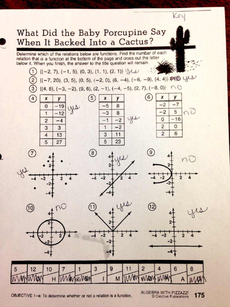 HW KEY - Worksheet 175 | PDF