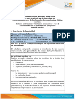 Guía de Actividades y Rúbrica de Evaluación Unidad 1 - Fase 2 - Antecedentes de La Globalización y Negocios Internacionales