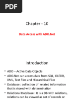 Bca Chapter 10 - Ado - Net With Database