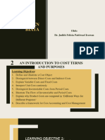 Untuk Mahasiswa, Pertemuan Ke 2, An Introduction To Cost Terms and Purposes