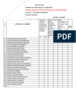 Lista de Cotejo Gaona