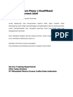 Informasi Umum Phase 1 (Kualifikasi)