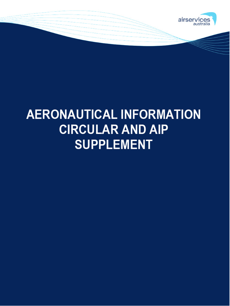 AIC and AIP Supplement Guidelines | PDF | Instrument Flight Rules ...