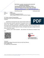 Surat Permohonan Penggangkatan Assesor LPKA Kupang