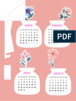 Calendario de Escritorio Flores 2024