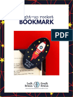 Light Up Rocket Corner Bookmark Template
