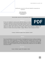 Marco Normativo de La Distribución Comercial en Derecho Español y Propuestas de Regulación