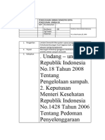 Pengelolaan Limbah Domestik Serta Pengeloaan Limbah B3