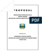 Proposal Rehab Balai Pekon