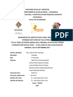Monografía Del Servicio Social Rural Obligatoriointernado Rotatorio de "Salud P