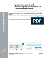 The Anti-Proliferative Activity of D-Mannoheptulose Against Breast Cancer Cell Line Through Glycolysis Inhibition