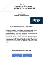 Sesi 8 Pengembangan Performance Assessment