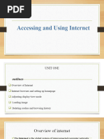 Accessing and Using Internet For Level 1