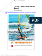 Full Download Entrepreneurship 11th Edition Hisrich Solutions Manual