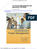 Full Download Contemporary Project Management 4th Edition Kloppenborg Test Bank