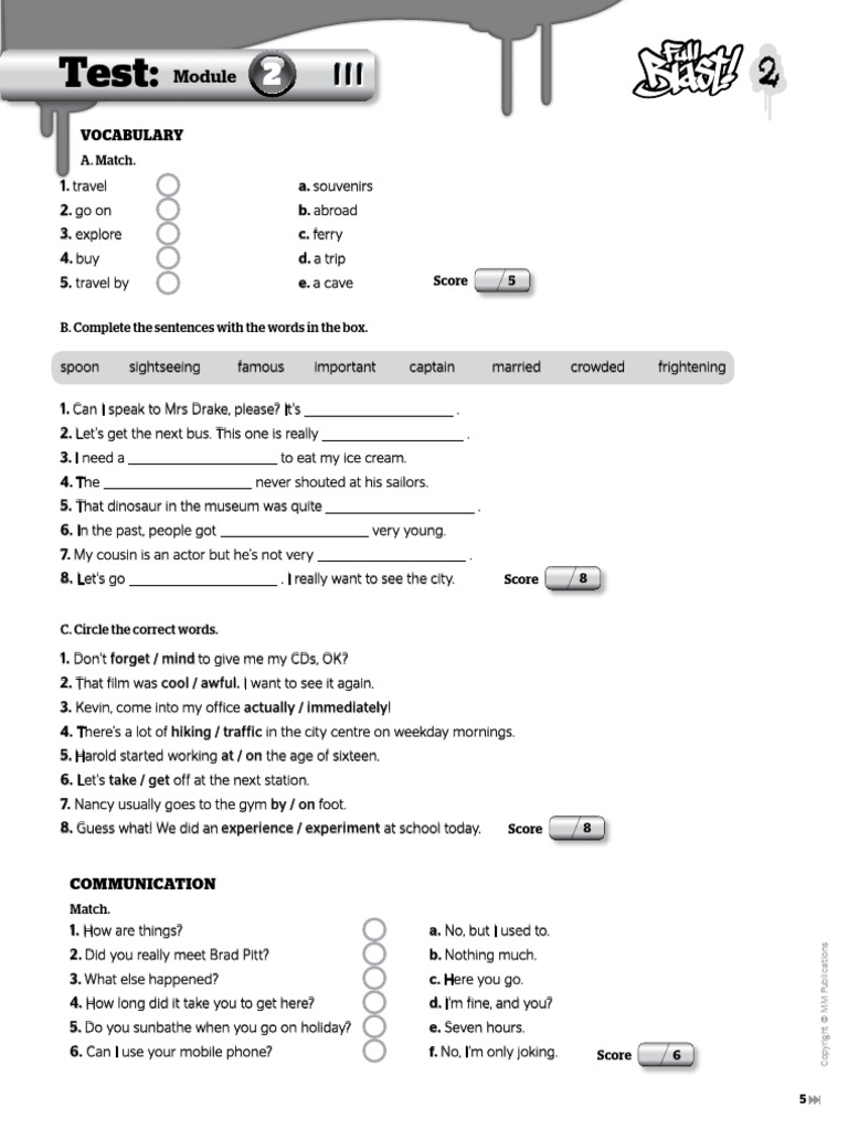 Full Blast 2 Tests PDF Ancient Egypt