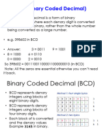 BCD (Binary Coded Decimal)