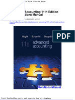 Full Download Advanced Accounting 11th Edition Hoyle Solutions Manual