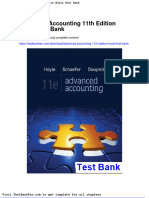 Full Download Advanced Accounting 11th Edition Hoyle Test Bank