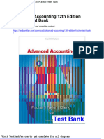Full Download Advanced Accounting 12th Edition Fischer Test Bank