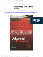 Full Download Advanced Accounting 13th Edition Beams Test Bank