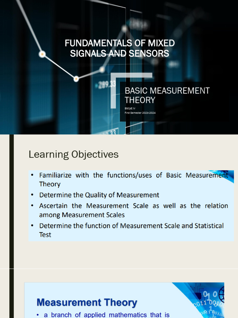 Basic measurement theory pdf