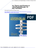 Full Download Contemporary Theory and Practice in Counseling and Psychotherapy 1st Edition Tinsley Test Bank